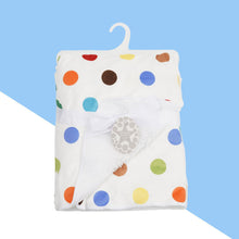 Double layer baby woolen blanket with soft plush fabric for newborn warmth

