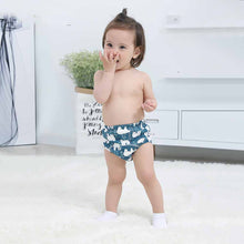 Breathable baby cloth diapers made with soft fabric for reusable use

