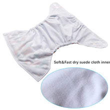 Reusable baby cloth diapers with soft cartoon prints and eco-friendly fabric

