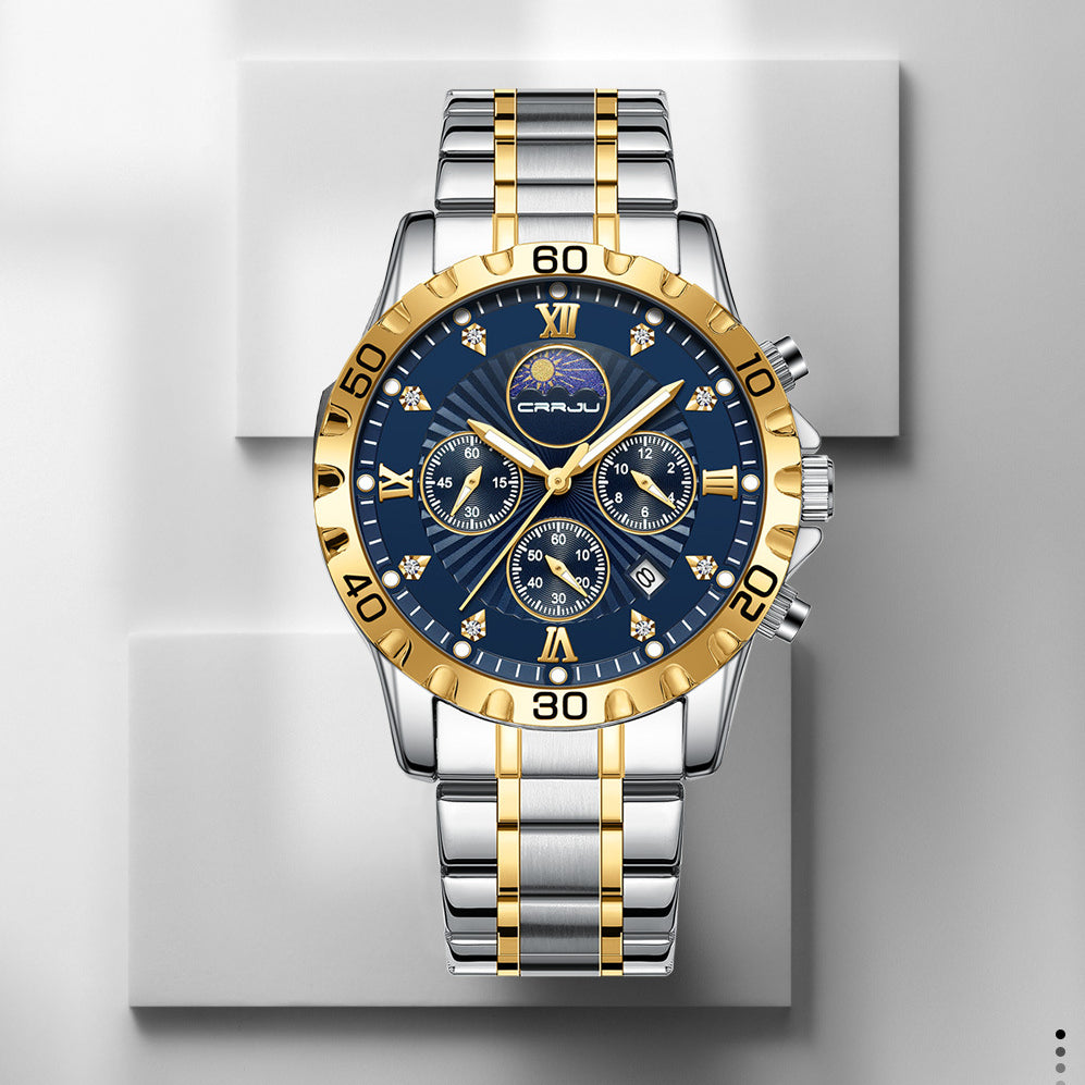 Mens business quartz watch