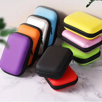 Portable Headphone Storage Bag and EVA Case for cables and tech gear

