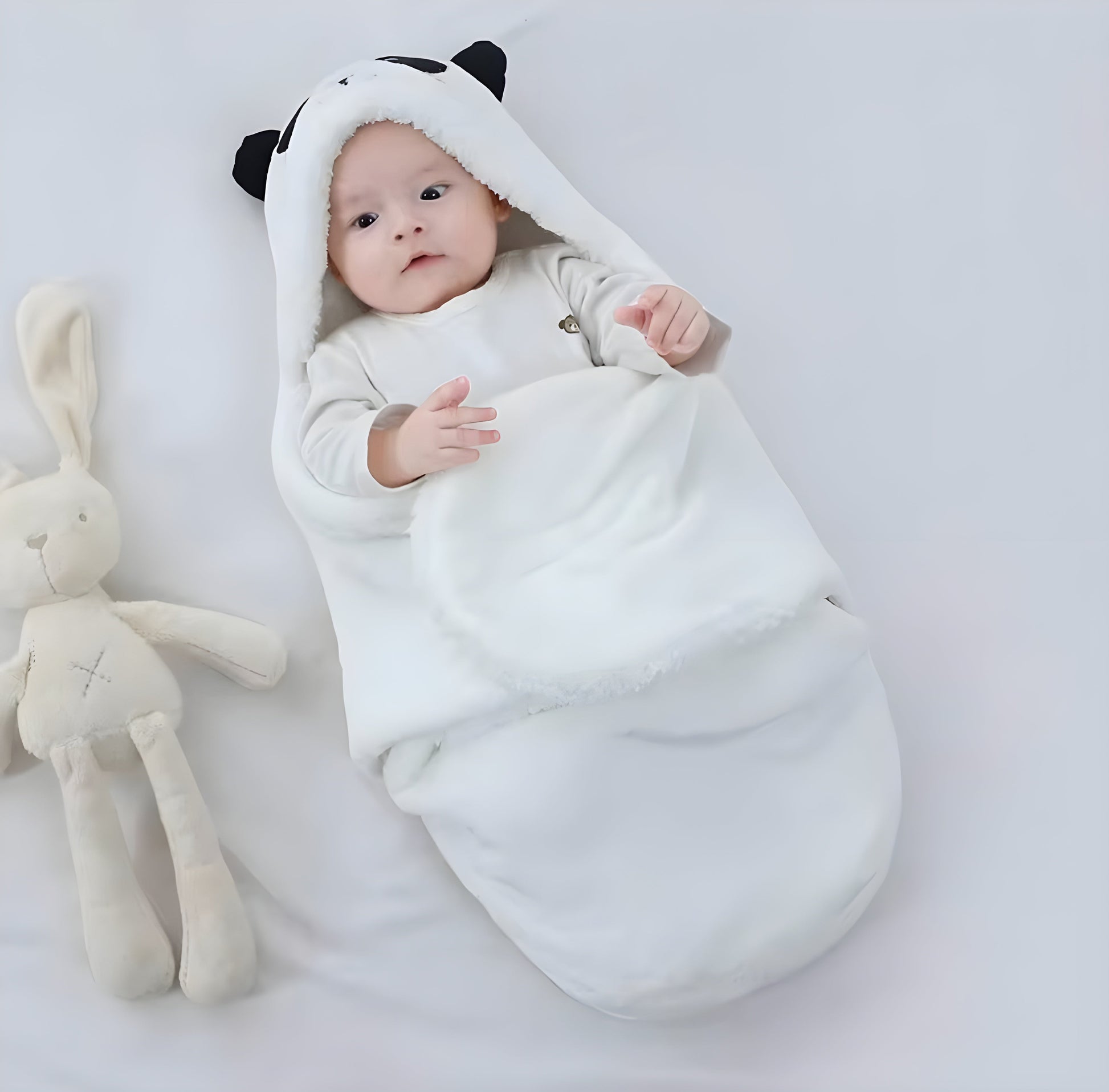 Soft and breathable newborn baby sleeping bag for safe infant sleep

