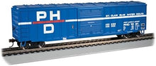 Westerfield outside braced reefer HO scale model train car by Bachmann with sliding door and Port Huron Detroit 1021 detailing