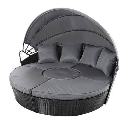 wicker sun lounge set