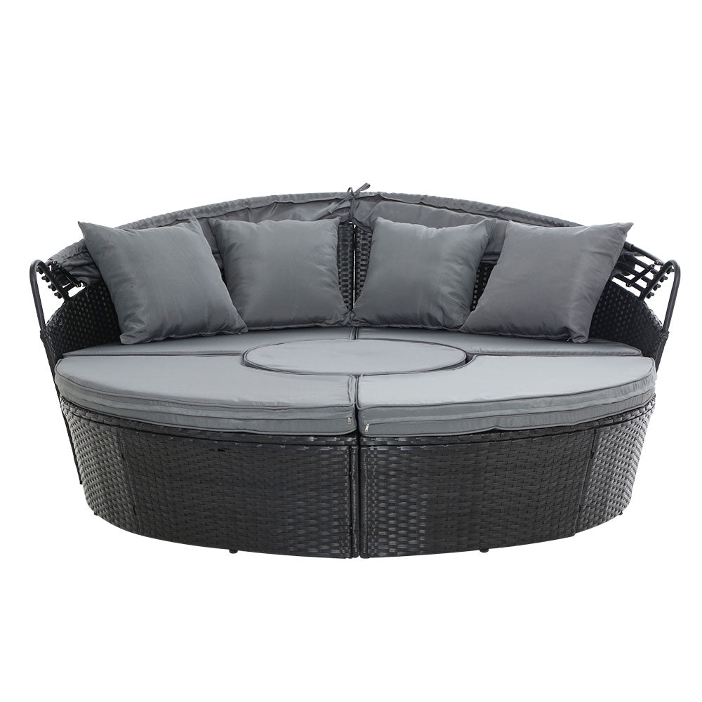 wicker sun lounge set