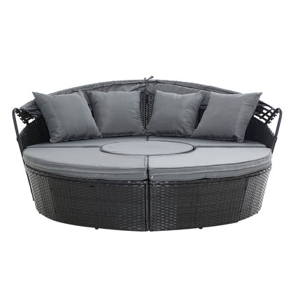 wicker sun lounge set