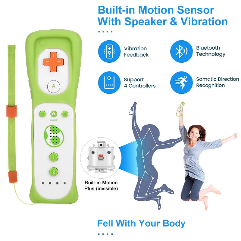 Wii Remote Controller Set with Motion Plus and Nunchuck for Nintendo Wii

