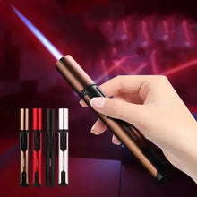 Windproof butane candle lighter with turbo jet flame for BBQ and cigars
