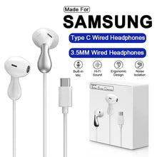 Type C Wired Earphones for Samsung Galaxy S24 S23 S22 Ultra with USB-C Jack and Stereo Sound