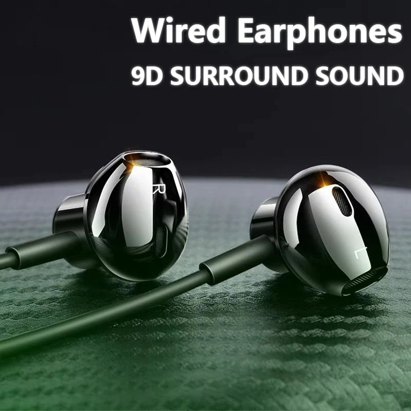 Type-C In-Ear Wired Headphones with Mic for Karaoke and Stereo Music