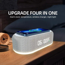 Wireless Charging Alarm Clock with Qi charger for phone, AirPods, and more

