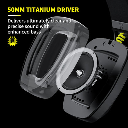 BINNUNE 2.4GHz Wireless Gaming Headset with Mic for PS5 and PC

