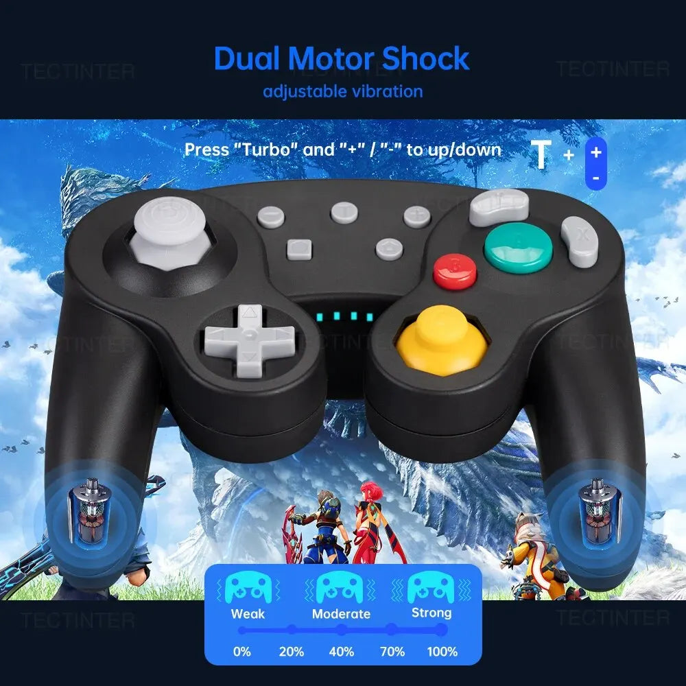 Bluetooth Gamepad for Switch and PC – GC style wireless controller

