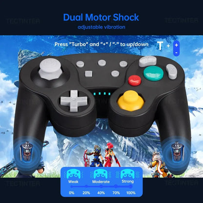 Bluetooth Gamepad for Switch and PC – GC style wireless controller

