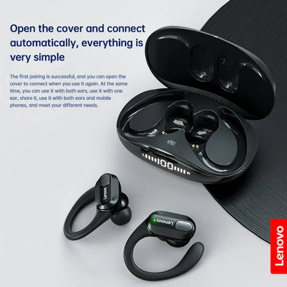 Bluetooth sports headphones with LED display for workout and gym use

