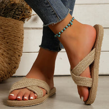 women's linen sandals