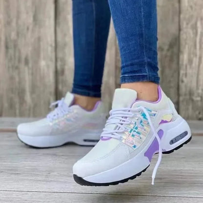 Women's Chunky Platform Sneakers | Breathable Mesh Walking Shoes