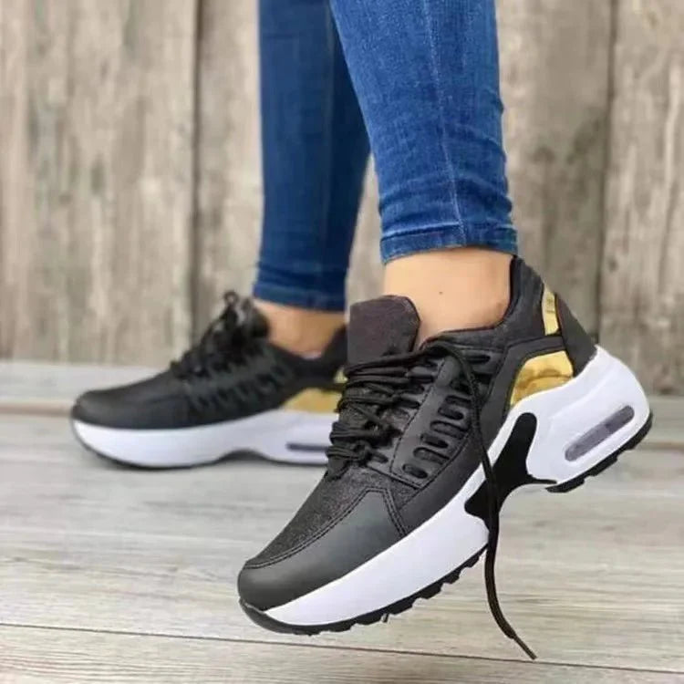 Women's Chunky Platform Sneakers | Breathable Mesh Walking Shoes