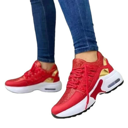 Women's Chunky Platform Sneakers | Breathable Mesh Walking Shoes