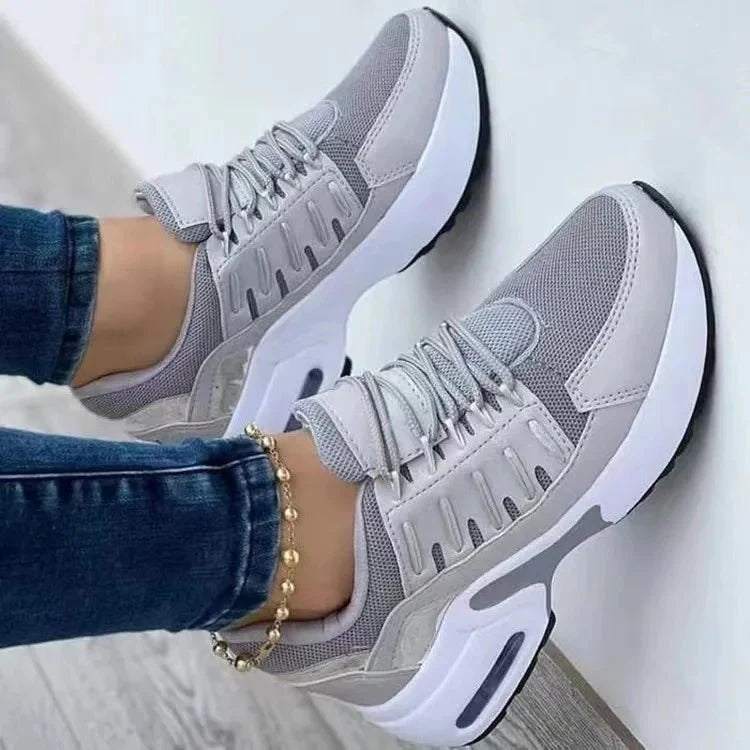 Women's Chunky Platform Sneakers | Breathable Mesh Walking Shoes