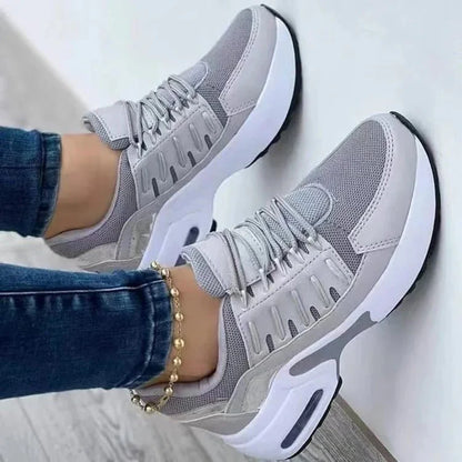 Women's Chunky Platform Sneakers | Breathable Mesh Walking Shoes