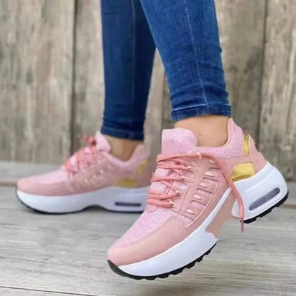 Women's Chunky Platform Sneakers | Breathable Mesh Walking Shoes