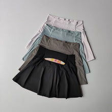 Women's Sports Skirt with high waist, quick dry fabric, and built-in shorts for yoga, tennis, running, and golf