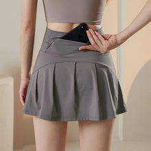 Women's Sports Skirt with high waist, quick dry fabric, and built-in shorts for yoga, tennis, running, and golf