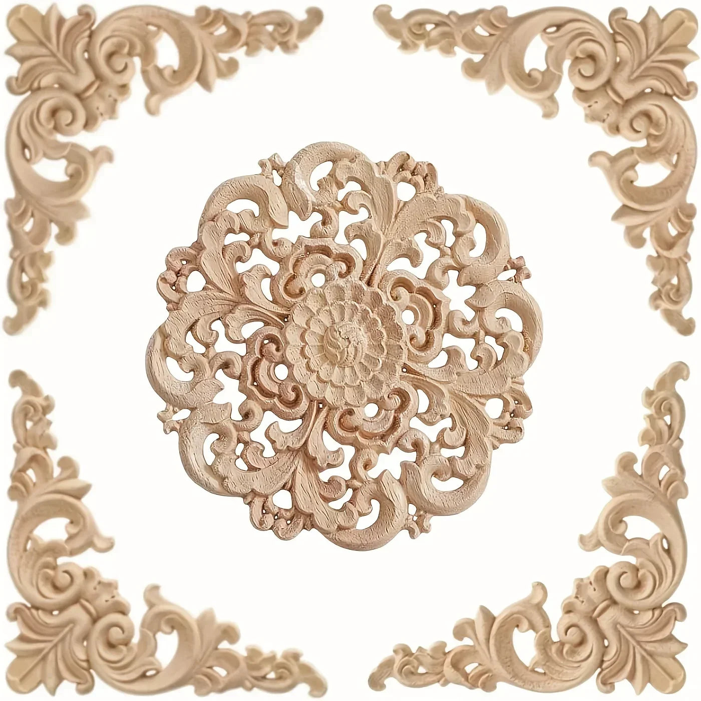 wood carved appliques