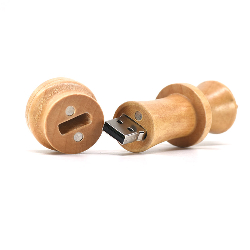 wooden chess usb