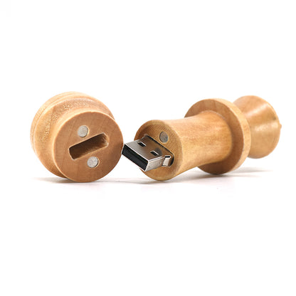 wooden chess usb
