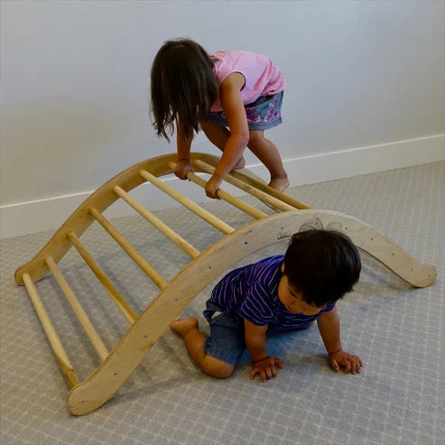 wooden climbing arch
