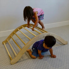 wooden climbing arch