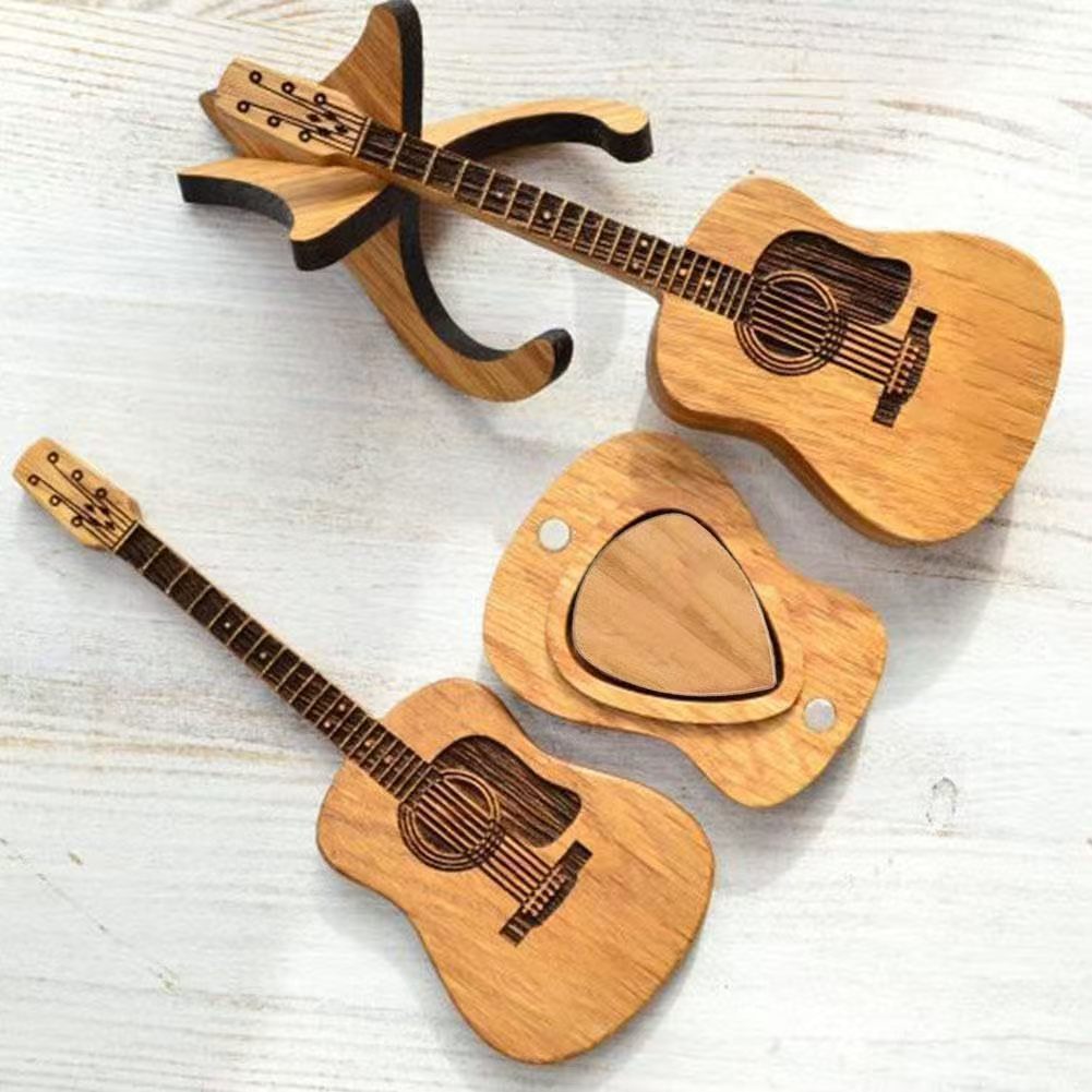 wooden guitar ornament