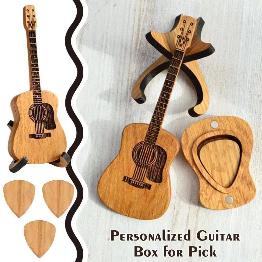 wooden guitar ornament