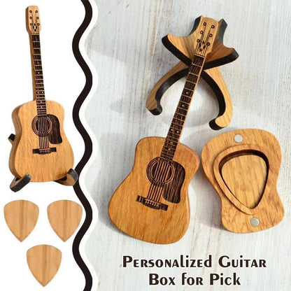wooden guitar ornament