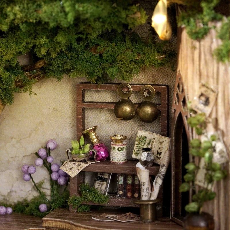 wooden puzzle house