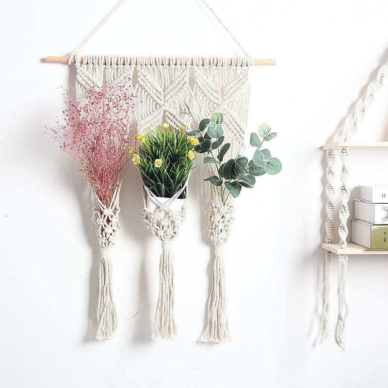 woven flower holder