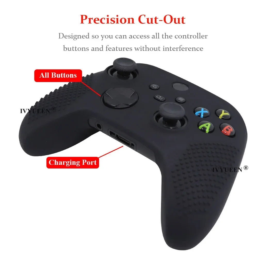 Protective Xbox Series X Controller Silicone Cover with Thumbstick Grips

